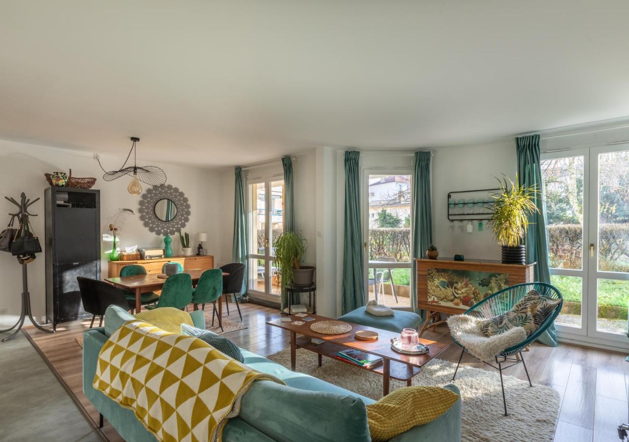 T3 Calme - Ideal Famille & Pros - Parking - Jardin - Wifi - Netflix Besançon Kültér fotó