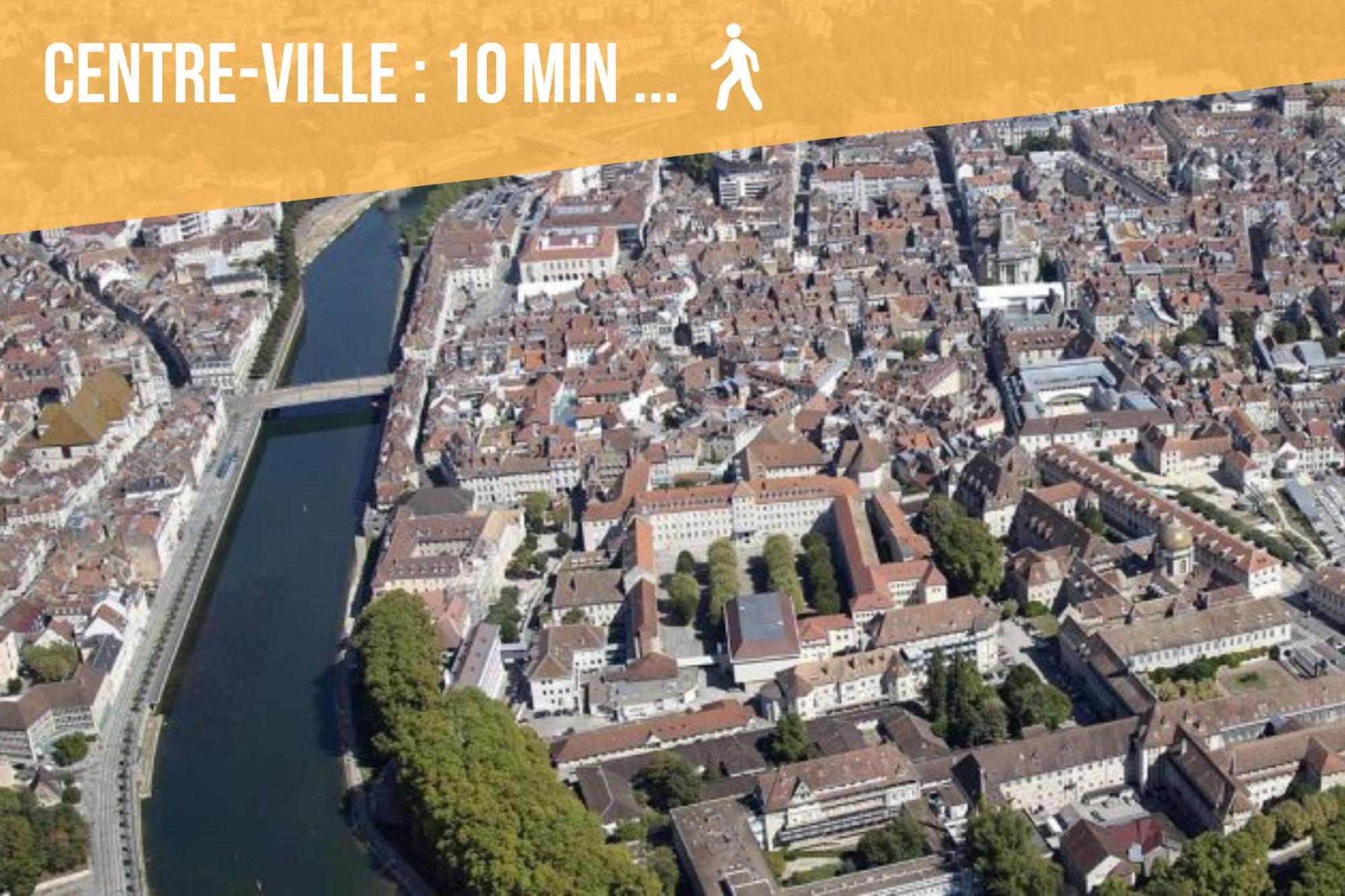 T3 Calme - Ideal Famille & Pros - Parking - Jardin - Wifi - Netflix Besançon Kültér fotó